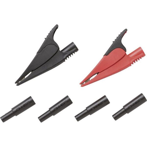 Set Di Morsetti Di Sicurezza Fluke A Innesto 4 Mm Cat Iii 1000 V, Cat Iv 600 V Nero, Rosso AC285-FTP (4073928)-image