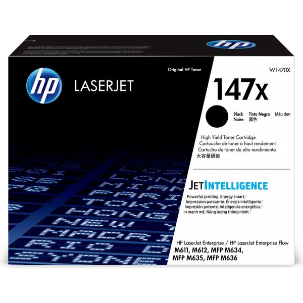 Hp Laserjet Cartuccia Toner Nero Originale 147X Ad Alta Capacità - 25200 Pagine - Nero - 1 Pz-image