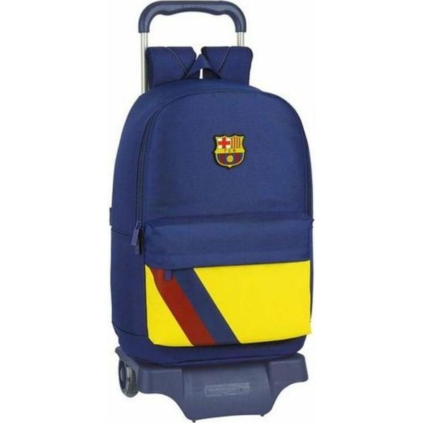 Zaino Safta F.C Barcelona 19/20 Away Con Rotelle Blu Blu Taglia Unica-image