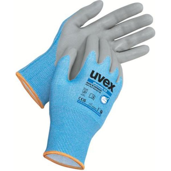 Guanto Di Sicurezza Uvex Phynomic C5 Blu Chiaro Taglia 6-image