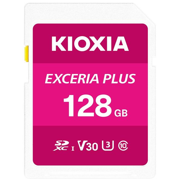 Kioxia Exceria Plus - Scheda Di Memoria Flash - 128 Gb - Classe Video V30 / UHS-I U3 / Classe10 - Sdxc UHS-I (LNPL1M128GG4)-image