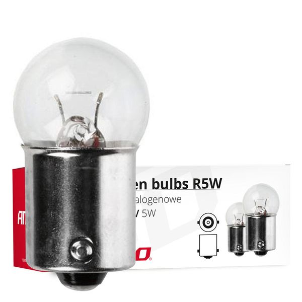 Lampade Alogene R5W Ba15S 24V 5W Confezione Da 10 | Omologate Amio E8-image