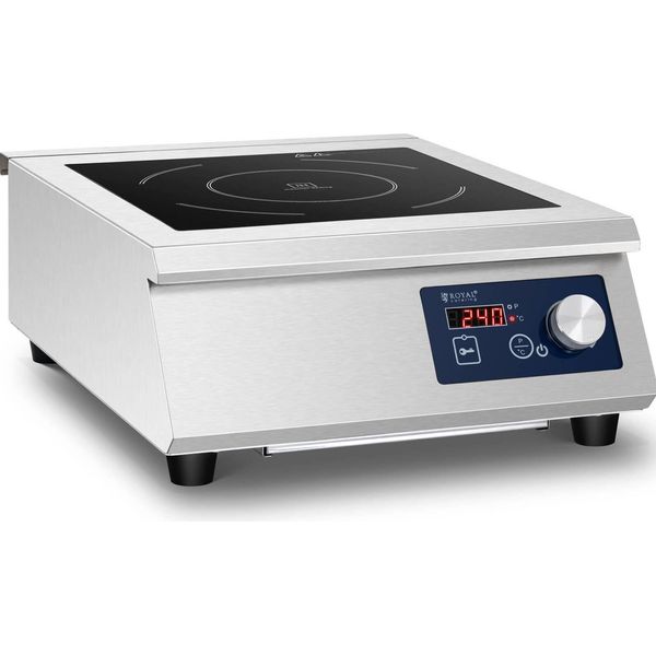 Piastra A Induzione Royal Catering - 5000 W - 33 Cm - 240 °C - - Royal Catering-image