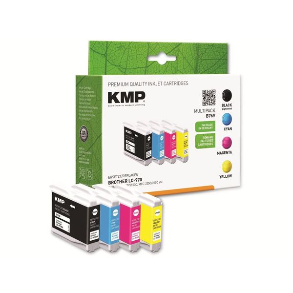 Kmp 1060,4005 Cartuccia D'inchiostro 4 Pz. Compatibile Nero, Ciano, Magenta, Giallo-image