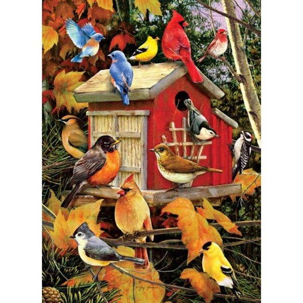 Cobble Hill Puzzle Casetta Per Uccelli In Autunno 1000 Pezzi-image