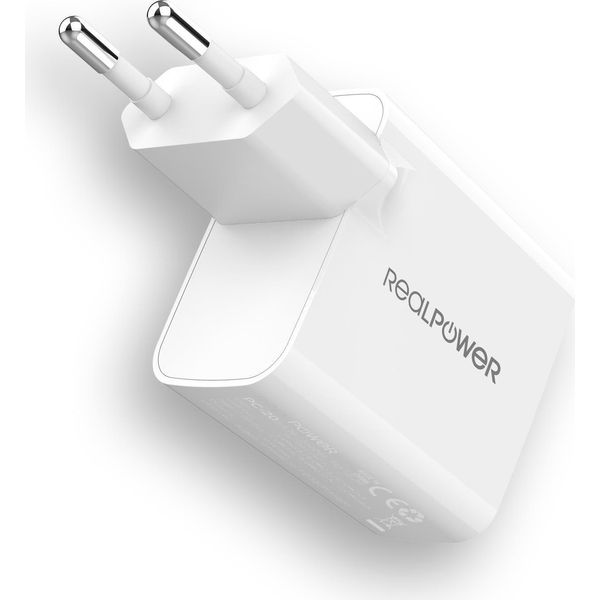 Realpower Realpower 352262 Caricatore Per Dispositivi Mobili Universale Bianco Ac Ricarica Rapida Indoor-image