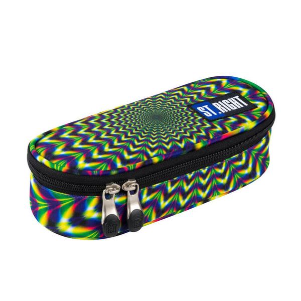 Astuccio Per Matite Verde Blu Giallo Scuola St.Right Hypnose-image