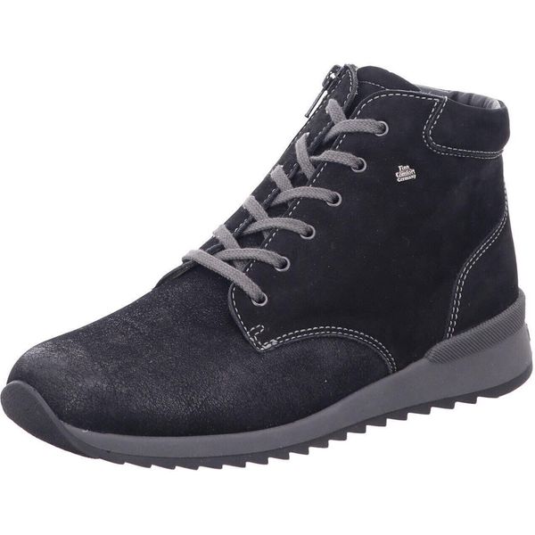 Finn Comfort Trient Stivali Da Donna, Nero, Pelle/Stretch, Nuovo, Bootette - Stivali / Stivaletti Da Donna, Nero, Pelle/Stretch (Balenastretch/Nubuk)-image