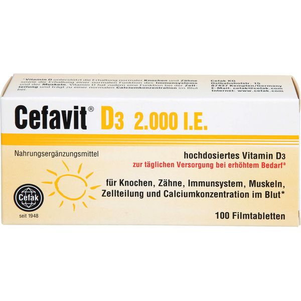Cefavit D3 2.000 U.I., 100 Compresse-image