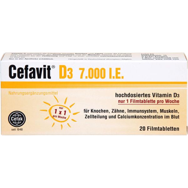 Cefavit D3 7.000 I.E., 20 St Fta-image