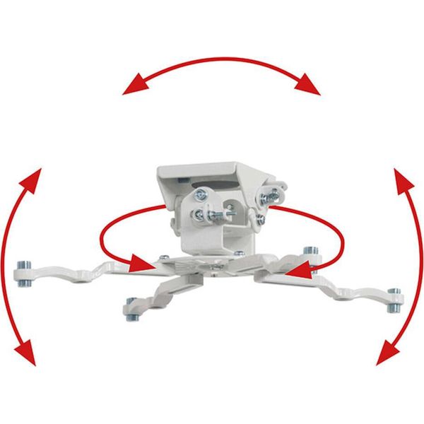 B-Tech System 2 - Supporto A Soffitto Per Proiettore Universale Con Microregolazione-image