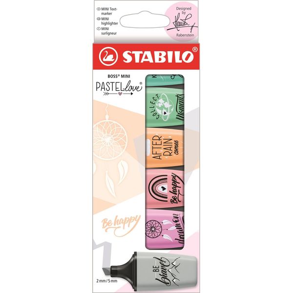 Stabilo 47276 Stabilo Evidenziatore Boss Mini Pastel Love 2.0, Scatola Da 6-image