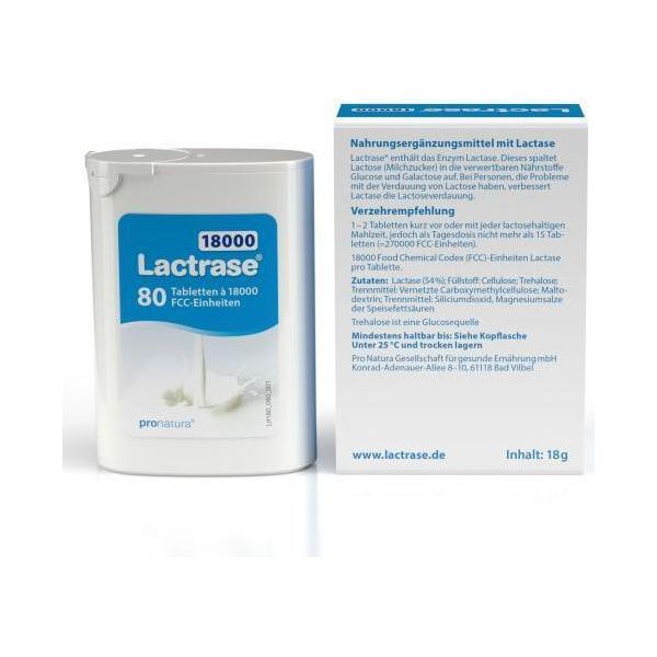 Lactrase 18.000 Compresse Fcc Divisibili In Dispenser 80 Pz-image