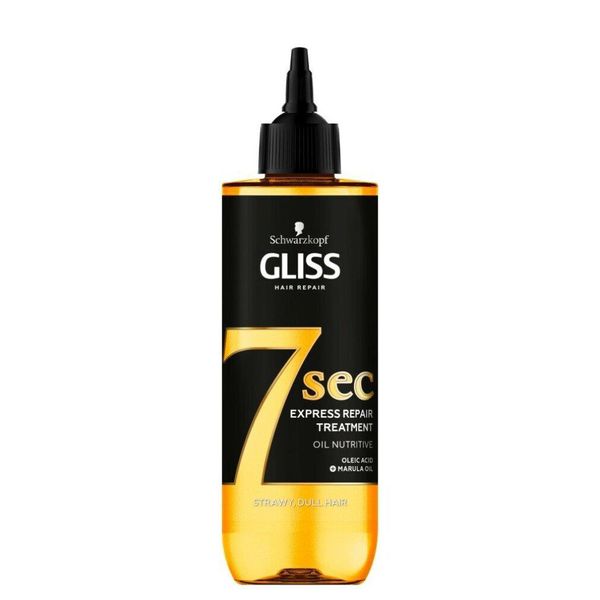 Schwarzkopf Gliss 7 Seconds Express Trattamento Riparatore Capelli Olio Nutritivo 200Ml-image