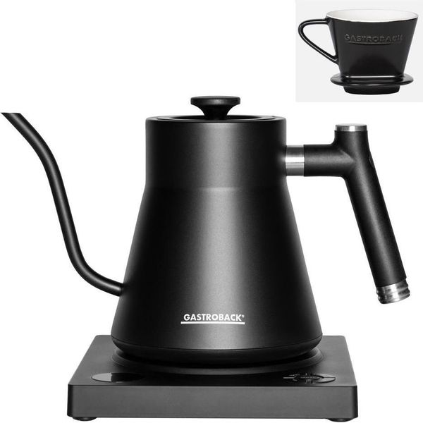 Gastroback Design 42329 - 1 L - 1200 W - Nero - Temperatura Regolabile - Indicatore Del Livello Dell'acqua - Senza Fili-image