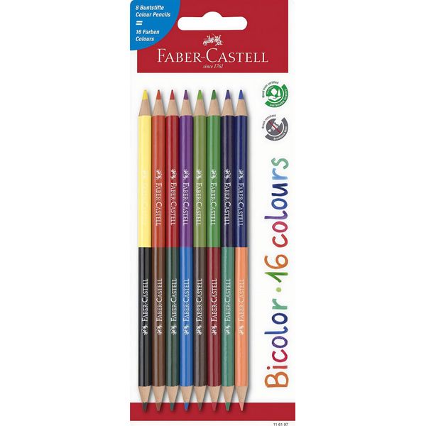 FABER-CASTELL 116197 FABER-CASTELL Bicolor Buntstifte Farbsortiert-image