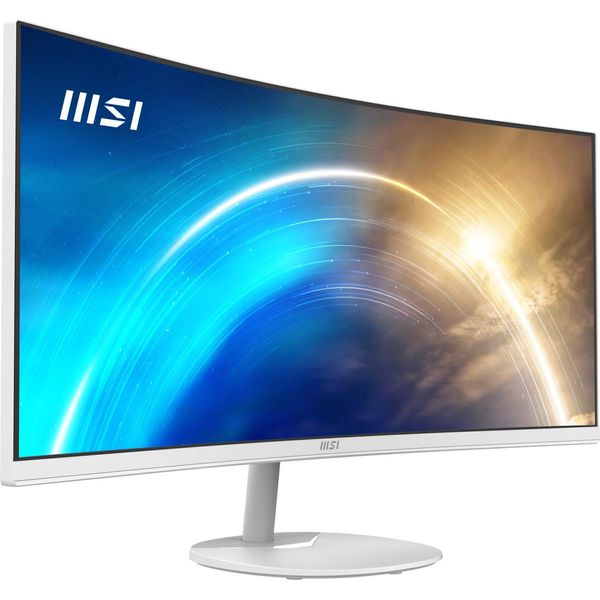 Msi Pro MP341CQW Computer Monitor 86.4 Cm (34") 3440 X 1440 Pixels Ultrawide Quad Hd White"-image