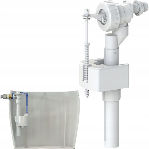 Valvola Di Riempimento Cassetta 3/8 Laterale Per Wc Universale + Istruzioni Fotografiche-image