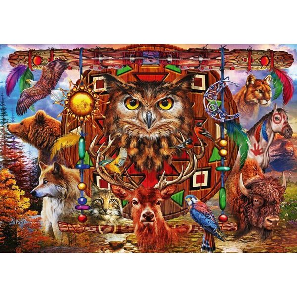 Bluebird Puzzle Animali Totem 1000 Pezzi-image