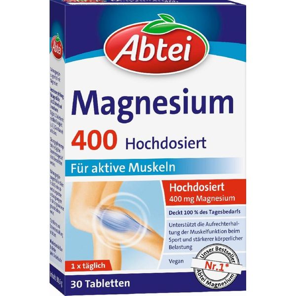 Abbey Magnesium 400 Compresse Ad Alto Dosaggio 30 Capsule-image