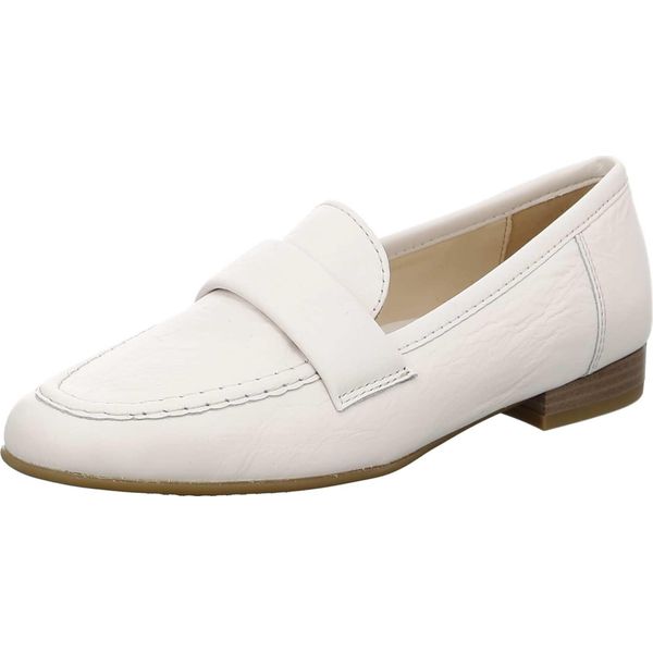 Mocassino E Mocassino Ara Kent, Pelle Liscia, Bianco, Donna-image