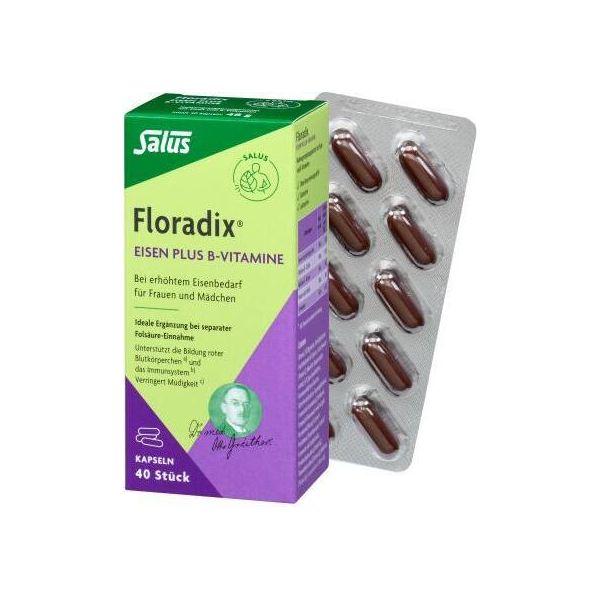 Salus Floradix Ferro Più Vitamine B Capsule 40 Capsule-image