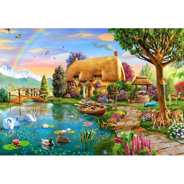 Bluebird Puzzle Cottage Sul Lago 1000 Teile-image