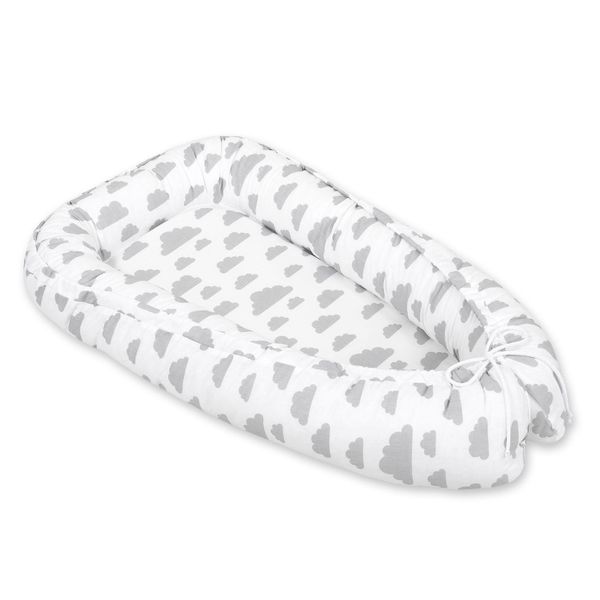 Bozzolo Premium Double-Face Per Bambini Bobono - Grigio Nuvola-image