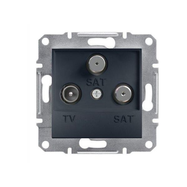 Tv-Sat-Sat(1Db) Senza Cornice, Antracite Schneider Asfora EPH3600171/SCH-image