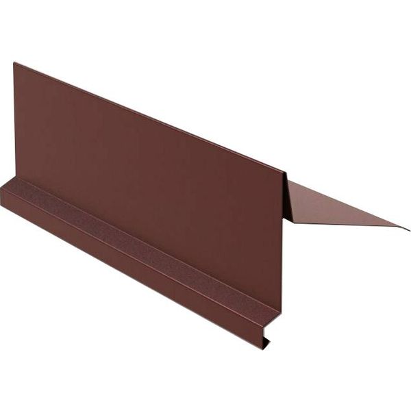 Parapetto Per Tetto Inclinato RŠ 250, 3 M, Alluminio Ceco, Marrone Scuro Ral 8019-image