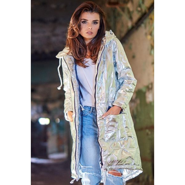 Awama Parka Donna Brogune A339 Argento L/Xl-image