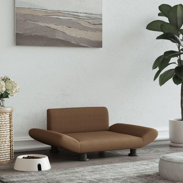 Cuccia Per Cani The Living Store In Tessuto Marrone 70X45X28 Cm-image