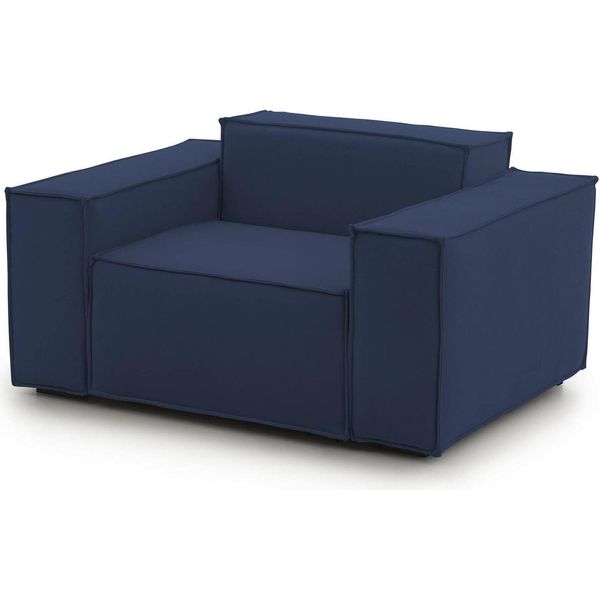 Talamo Italia Poltrona Leonia Blu, Braccioli Peso Supportato 90 Kg Italy-image