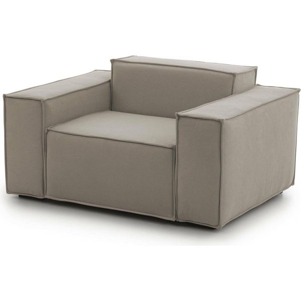 Talamo Italia Poltrona Rodonite Grigio Tortora, Braccioli Peso Supportato 90 Kg Italy-image