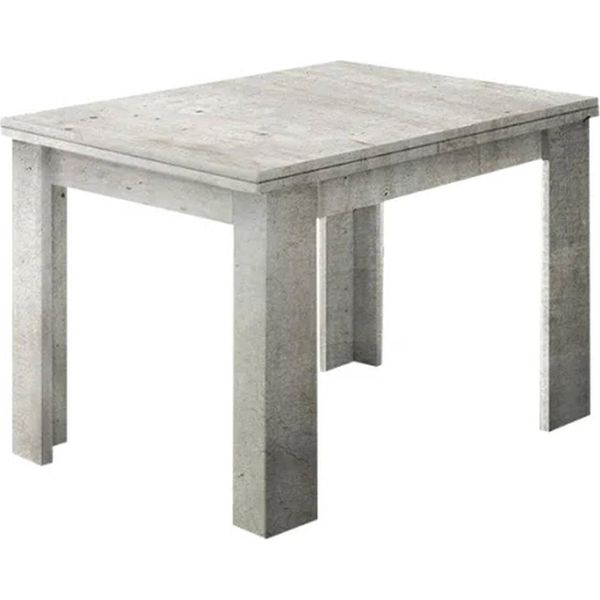 Dmora Tavolo Allungabile Airin 90X90X75H Cm Grigio Cemento, 8 Posti Allungabile Italy-image