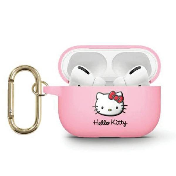 Hello Kitty Hka33Dkhsp Airpods 3 CoverróżOwy/Silicone Rosa 3D Kitty Head-image