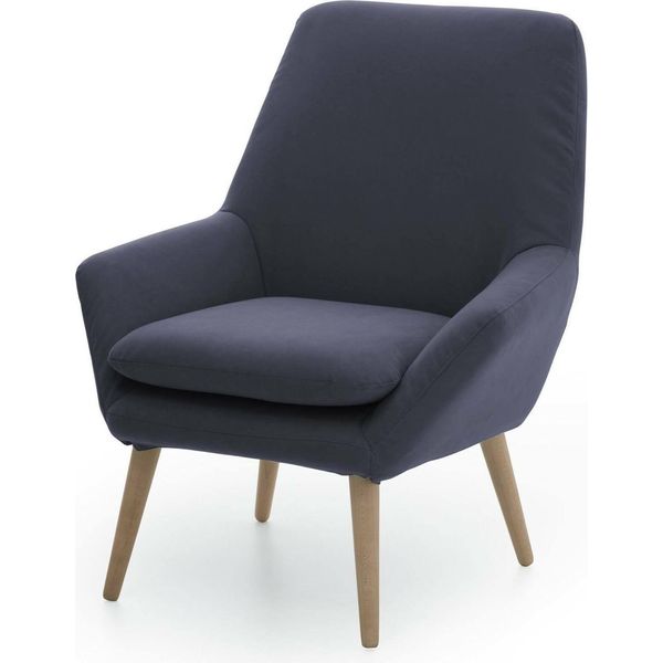 Talamo Italia Poltrona Anido Blu, Braccioli Peso Supportato 200 Kg Italy-image