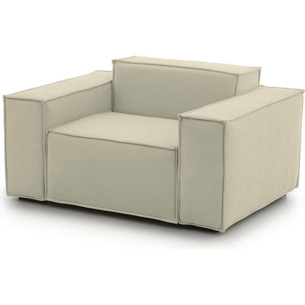 Talamo Italia Poltrona Rodonite Beige, Braccioli Peso Supportato 90 Kg Italy-image
