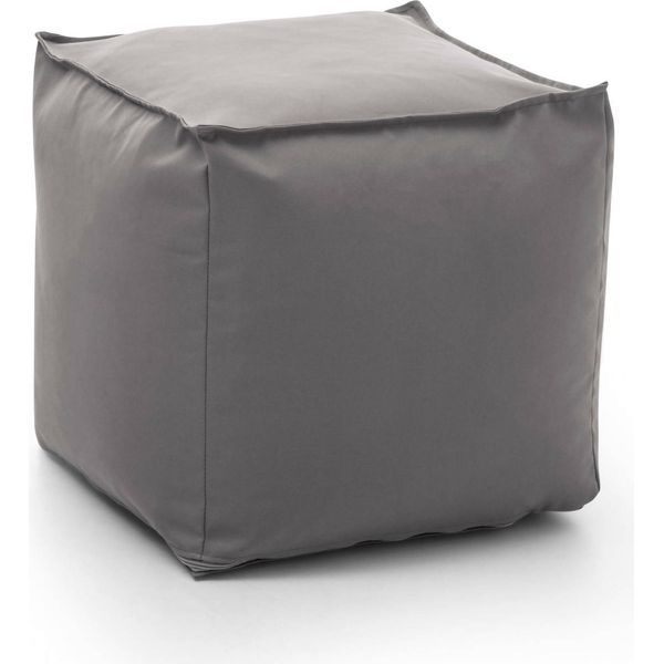 Talamo Italia Pouf Aron 45X45X45H Cm Grigio, Sfoderabile Grigio Italy-image