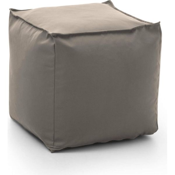 Talamo Italia Pouf Aron 45X45X45H Cm Grigio, Sfoderabile Grigio Italy-image