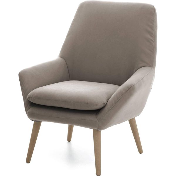Talamo Italia Poltrona Anido Grigio Tortora, Braccioli Peso Supportato 200 Kg Italy-image