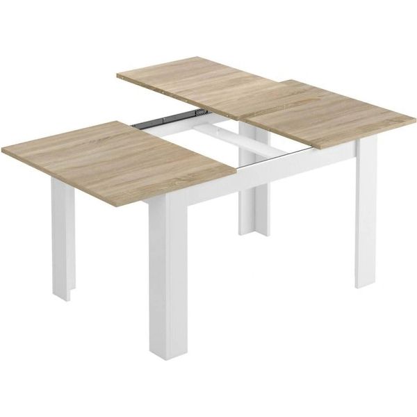 Dmora Tavolo Allungabile Abudula 90X190X78H Cm Bianco, Allungabile 8 Posti-image