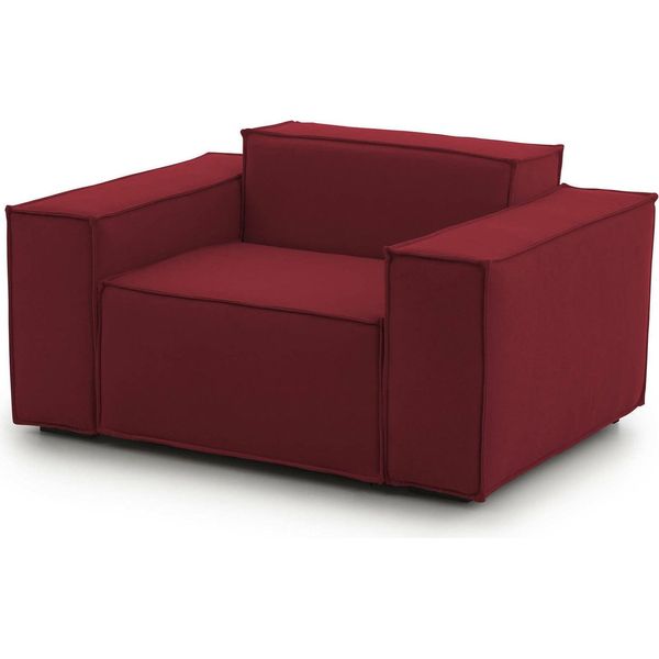 Talamo Italia Poltrona Rodonite Rosso, Braccioli Peso Supportato 90 Kg Italy-image