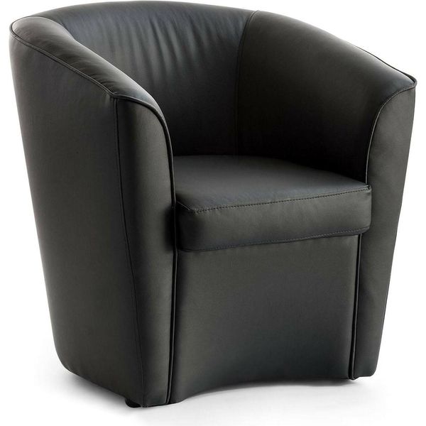 Talamo Italia Poltrona Artello Nero, Braccioli Peso Supportato 200 Kg Italy-image