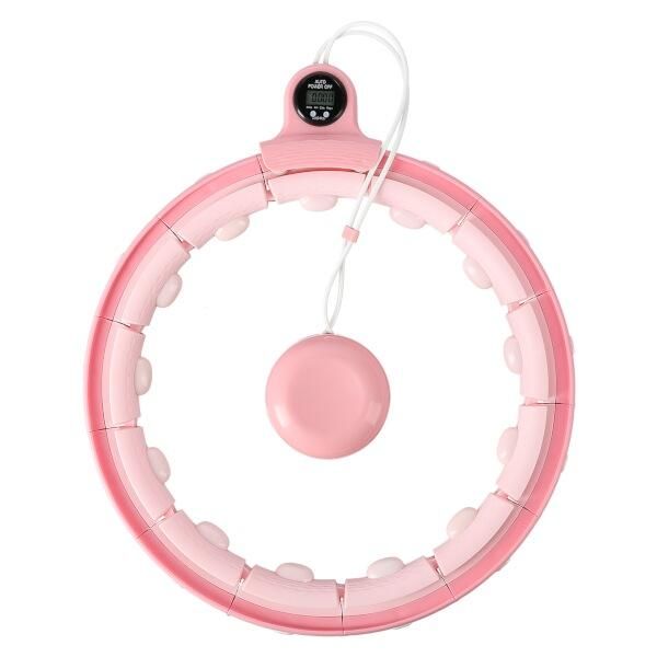 Massage Hula Hoop Home FH02 Con Pesi E Contatore Rosa-image