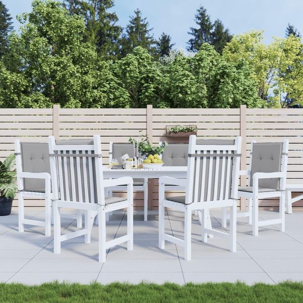 Cuscini Per Sedie Da Giardino Durevoli Per Schienale Basso 6 Pz. Tessuto Oxford Grigio - Cuscini Per Mobili Da Giardino Octo5132385 1Pacco-image