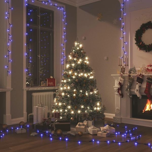 The Living Store Fata Led Con 150 Led Blu 15 M Pvc-image