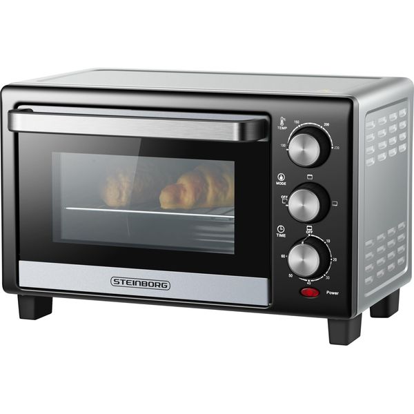 Mini Forno Steinborg 15L | 1200 Watt | Timer 60 Min | 100-230°C | Riscaldamento Rapido-image