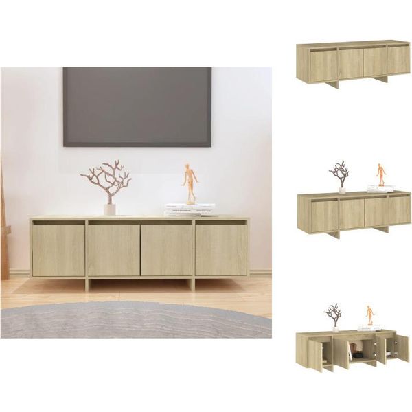 Mobile Tv Vidaxl Rovere Sonoma 120X30X40,5 Cm Materiale A Base Di Legno - Mobili Tv-image