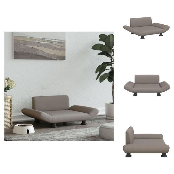 Vidaxl Letto Per Cani In Tessuto Taupe 70X45X28 Cm - Letti Per Cani-image